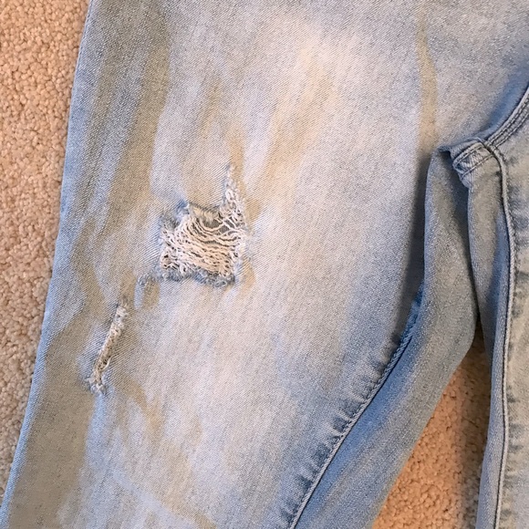 Earl Distressed Skinny Jeans Womens Size 8 Ankle Length Super Stretch Denim Blue - Picture 9 of 16